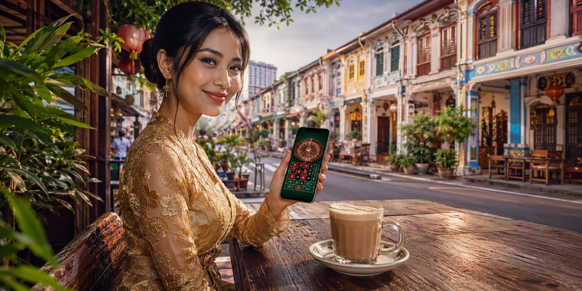 Roulette kasino Penang Meja roulette Penang dengan suasana kasino tempatan bergaya kebaya